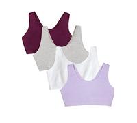 Fruit of The Loom Reggiseno Sportivo da Donna in Stile Serbatoio, Viola/Bianco/Lilla/Grigio, 46 Plus