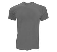 Fruit of the Loom Screen Stars Maglia Tinta Unita 100% Cotone - Uomo (L) (Grafite Chiaro)