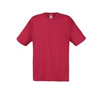 Fruit of the Loom Screen Stars Original - Maglietta Manica Corta - Uomo (XL) (Rosso Mattone)