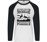 Fruit of the Loom Scuba Dive No Explanation T-Shirt Manica Lunga Baseball
