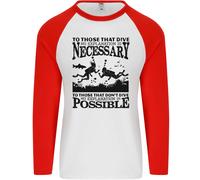 Fruit of the Loom Scuba Dive No Explanation T-Shirt Manica Lunga Baseball