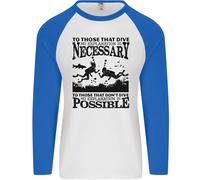 Fruit of the Loom Scuba Dive No Explanation T-Shirt Manica Lunga Baseball