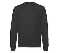 Fruit of the Loom Set in Sweat, Felpa Manica Lunga Uomo, Nero (Black), X-Large