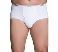 Fruit Of The Loom Mens Cotton White Briefs 6 Pack, L, White