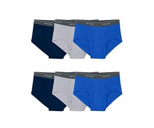 Fruit of The Loom Slip in Cotone Senza Etichetta Mutande da Uomo Uomo (Pacco da 6)