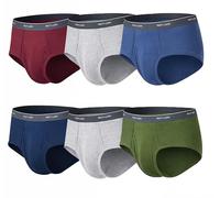 Fruit of The Loom Slip in Cotone Senza Etichette Mutande da Uomo Uomo (Pacco da 6)