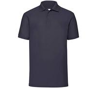 Fruit of the Loom Ss025m, Polo Uomo, Blu (Deep Navy), Medium