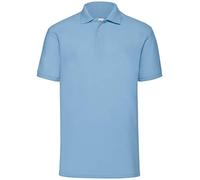 Fruit of the Loom - SS025M, polo Uomo, Blu (Sky Blue), Medium