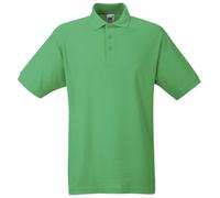 Fruit of the Loom – Polo uomo SS025M Basica estiva tinta unita Kelly Green XL