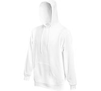 Fruit of the Loom SS026M, Felpa Uomo, Bianco, Medium