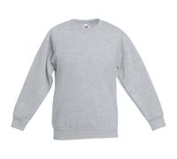 Fruit of the Loom SS027B, Felpa da Ragazzi, Grigio (Heather Grey), 12-13 Anni (Taglia Produttore: 152)