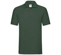Fruit of the Loom - SS035M, Polo uomo, Bottle Green, xxl