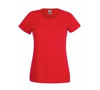 Fruit of the Loom SS050, maglietta da donna Red Small