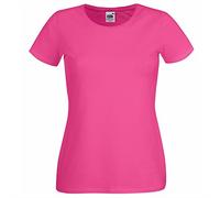 Fruit of the Loom SS129M, T-Shirt Donna, Rosa (Fuchsia), M (Taglia Produttore: 12)
