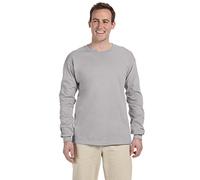 Fruit Of The Loom - T-shirt a manica lunga, in cotone robusto, 4930R Silver X-Large