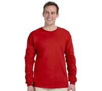 Fruit Of The Loom - T-shirt a manica lunga, in cotone robusto, 4930R True Red XX-Large