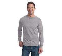 Fruit of The Loom - T-Shirt a Maniche Lunghe in Cotone HD - 4930R, Sportivo, mélange, Large