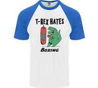 Fruit of the Loom T-Shirt Baseball Uomo T-Rex Boxing, Maglia Cotone