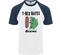 Fruit of the Loom T-Shirt Baseball Uomo T-Rex Boxing, Maglia Cotone