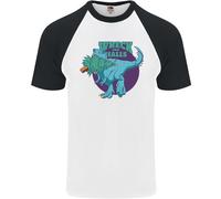 Fruit of the Loom T-Shirt Baseball Uomo T-Rex Halloween Wreck the Halls