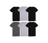 Fruit of The Loom T-Shirt da Uomo Eversoft in Cotone a Maniche Corte, Traspirante e Senza Etichette, Confezione da 6, i Colori Possono variare, M