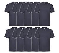 Fruit of the Loom - T-shirt da uomo, modello originale a T, confezione da 10 pezzi, XL