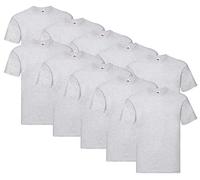 Fruit of the Loom - T-shirt da uomo Original T, confezione da 10, XXXXL