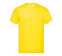 Fruit of the Loom - T-shirt da uomo Original T, confezione da 5, giallo., s