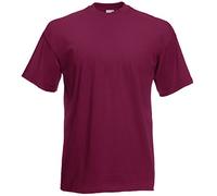 Fruit of the Loom T-shirt in cotone Burgundy Large