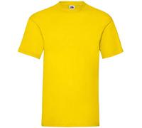 Fruit of the Loom T-shirt in cotone Yellow Large