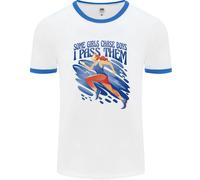 Fruit of the Loom T-Shirt Ringer Uomo Manica Corta Running Marathon