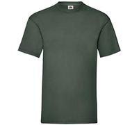 Fruit of the Loom T-Shirt Valueweight Uomo (XXL, Verde Bottiglia)