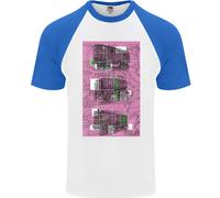Fruit of the Loom Trainspotting T-Shirt Uomo Baseball Cotone S-3XL