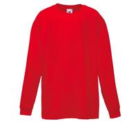 Fruit of the Loom Unisex Bambini 61-007-0, rosso, 9-11 anni, rosso, 9-11 Anni