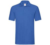 FRUIT OF THE LOOM uomo 65/35 POLO MANICHE CORTE POLO CAMICIE - Blu reale, XX-Large