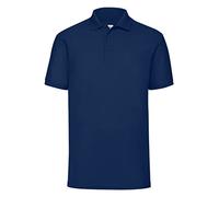 FRUIT OF THE LOOM uomo 65/35 POLO MANICHE CORTE POLO CAMICIE - Navy, X-Large