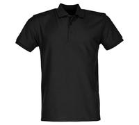 FRUIT OF THE LOOM uomo 65/35 POLO MANICHE CORTE POLO CAMICIE - Nero, Medium