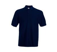 FRUIT OF THE LOOM uomo 65/35 POLO MANICHE CORTE POLO CAMICIE - profonda Navy, Medium