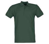 FRUIT OF THE LOOM uomo 65/35 POLO MANICHE CORTE POLO CAMICIE - Verde Bottiglia, Medium
