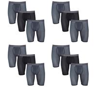 Fruit Of The Loom Uomo Boxer Slip 12-Pack Everlight Traspirante Nylon/Spandex