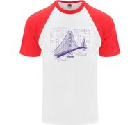 Fruit of the Loom Uomo Bridge Equation Physics Maglietta Baseball Manica Corta