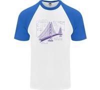 Fruit of the Loom Uomo Bridge Equation Physics Maglietta Baseball Manica Corta