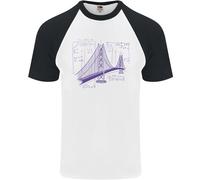 Fruit of the Loom Uomo Bridge Equation Physics Maglietta Baseball Manica Corta