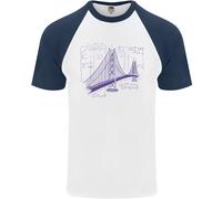 Fruit of the Loom Uomo Bridge Equation Physics Maglietta Baseball Manica Corta