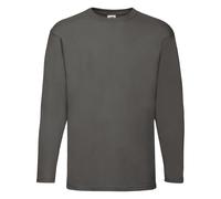 Fruit of the Loom Uomo Crew collo manica lunga Tee casual Top Shirt