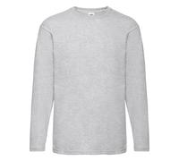 Fruit of the Loom Uomo Crew collo manica lunga Tee casual Top Shirt