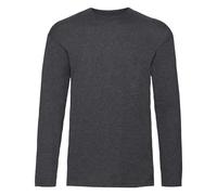 Fruit of the Loom Uomo Crew collo manica lunga Tee casual Top Shirt
