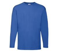 Fruit of the Loom Uomo Crew collo manica lunga Tee casual Top Shirt