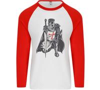 Fruit of the Loom Uomo Maglia Baseball Maniche Lunghe St. George