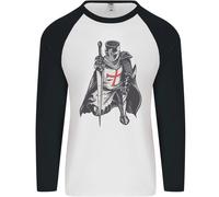 Fruit of the Loom Uomo Maglia Baseball Maniche Lunghe St. George